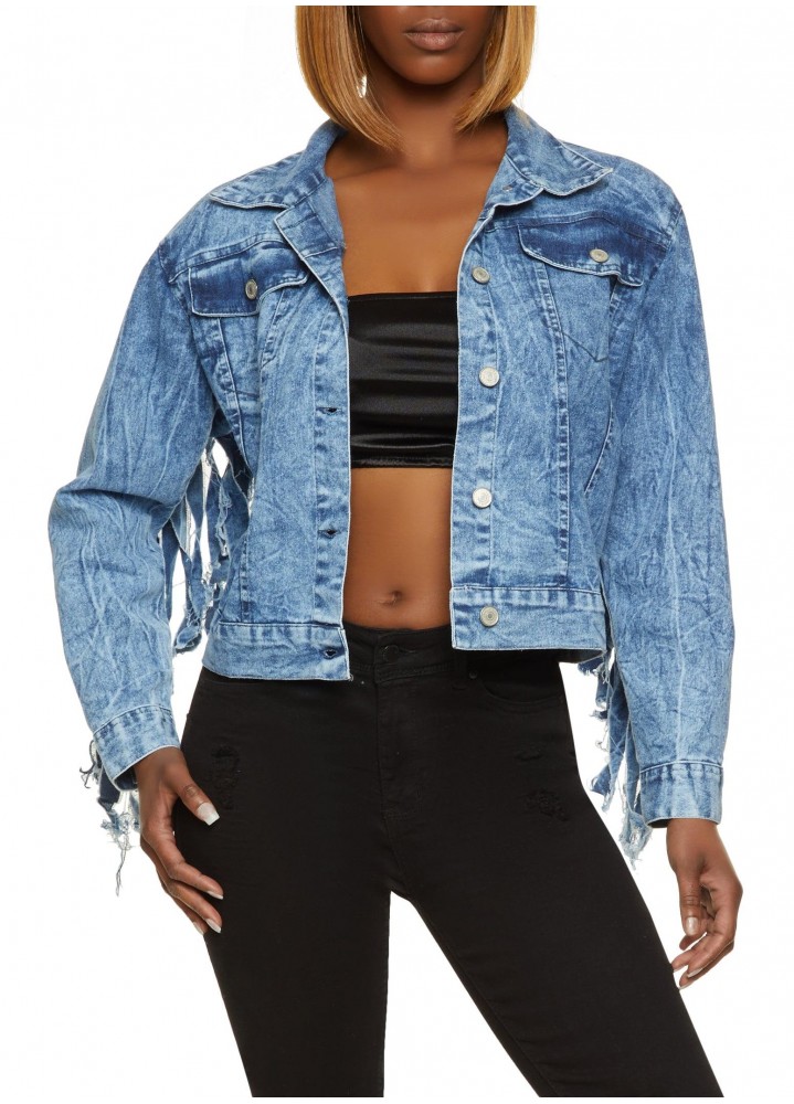 Buy Light-Wash Denim Jacket with Flap Pockets Online at Best Prices in  India - JioMart.